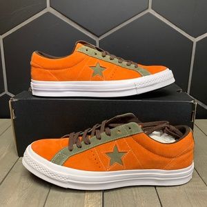 New Converse One Star Ox Low Orange Green Sneakers